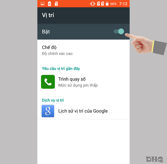 Bật vị trí